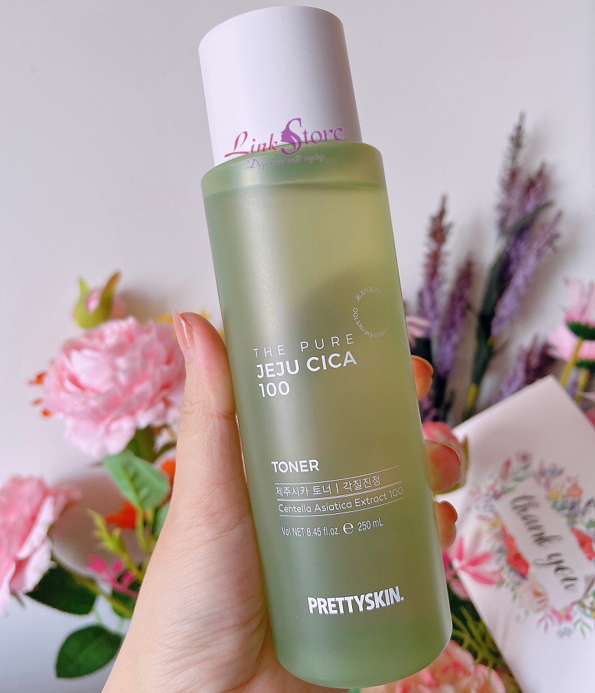 Nuoc hoa hong rau ma Pretty Skin The Pure Jeju Cica 100 Toner 2 Nước hoa hồng rau má Pretty Skin The Pure Jeju Cica 100 Toner