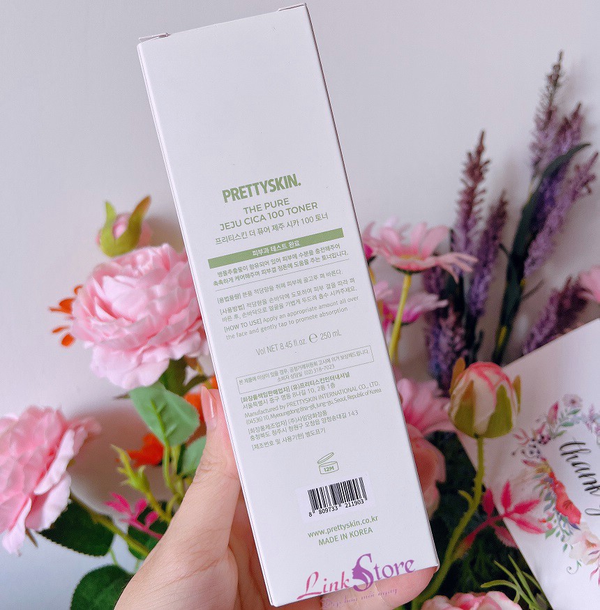 Nuoc hoa hong rau ma Pretty Skin The Pure Jeju Cica 100 Toner 3 Nước hoa hồng rau má Pretty Skin The Pure Jeju Cica 100 Toner