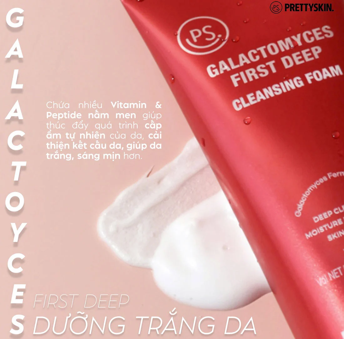 Sữa rửa mặt Pretty Skin Galactomyces First Deep Cleansing Foam