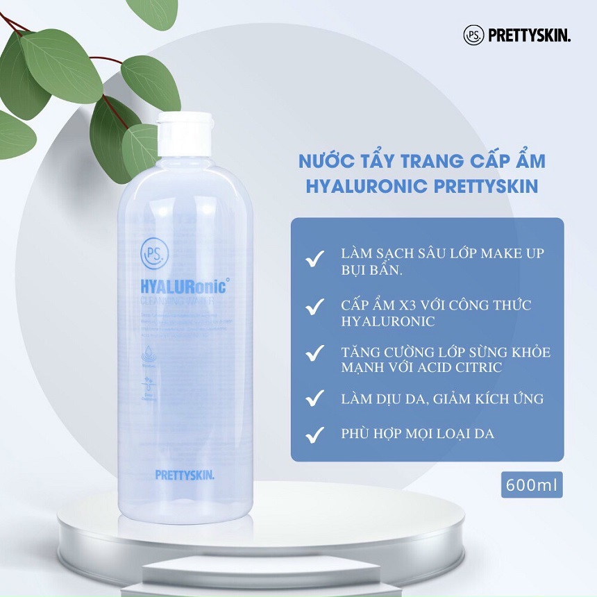 Tẩy trang Pretty Skin HyaluRonic Cleansing Water