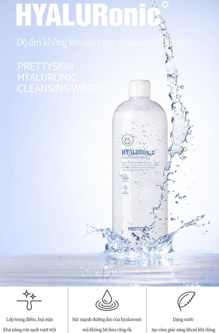 Pretty Skin HyaluRonic Cleansing Water