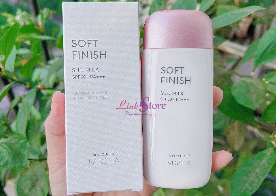 Kem chống nắng Missha Soft Finish Sun Milk SPF50+ PA+++