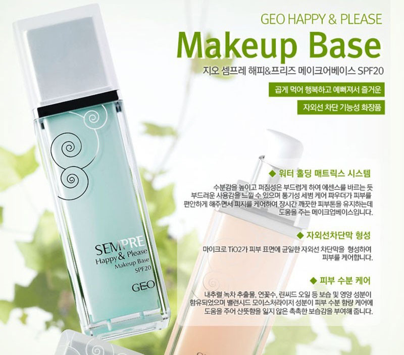 Kem lót Geo Sempre Happy & Please Make Up Base