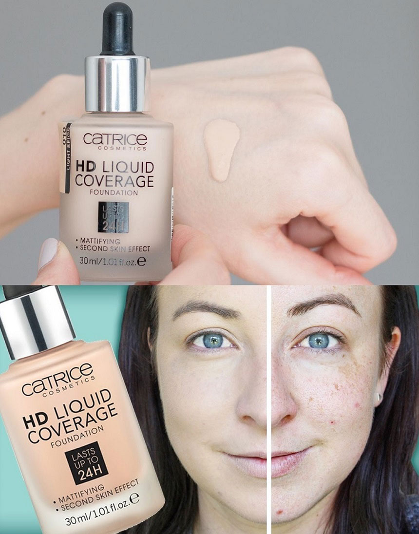 Kem nen Catrice HD Liquid Coverage Foundation 10 Kem nền Catrice HD Liquid Coverage Foundation