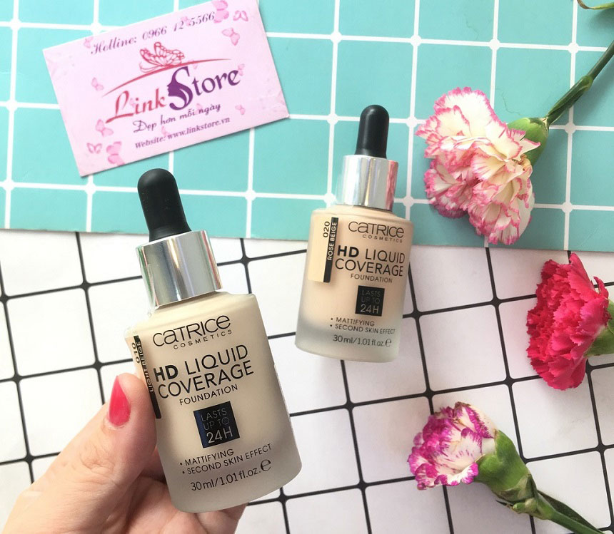 Kem nen Catrice HD Liquid Coverage Foundation 11 Kem nền Catrice HD Liquid Coverage Foundation