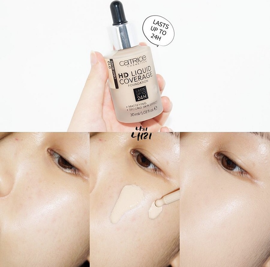Kem nen Catrice HD Liquid Coverage Foundation 5 Kem nền Catrice HD Liquid Coverage Foundation