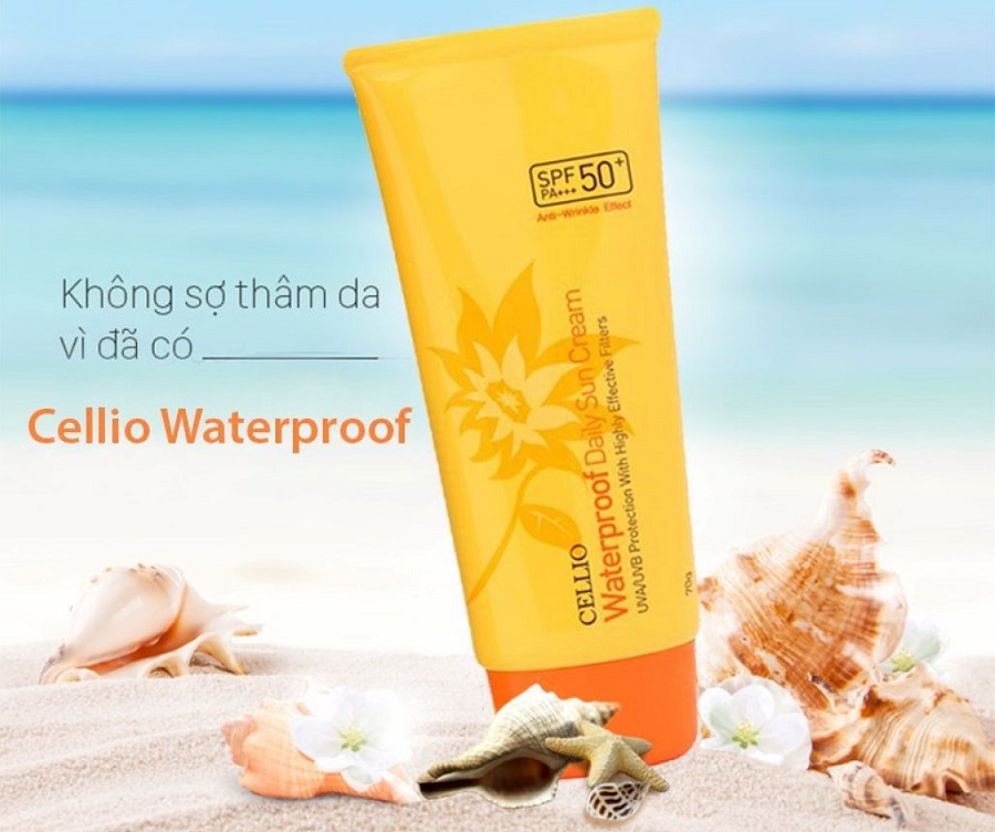 Kem chống nắng Cellio Waterproof Daily Sun Cream SPF50+ PA+++