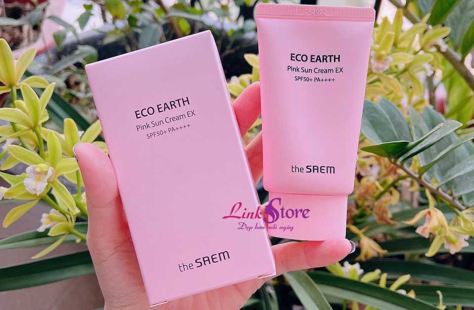 Kem chống nắng The Saem Eco Earth Pink Sun Cream EX