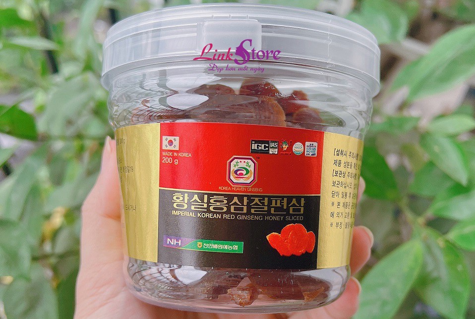 Sâm thái lát tẩm mật ong Hàn Quốc Imperial Korean Red Ginseng Honey Sliced