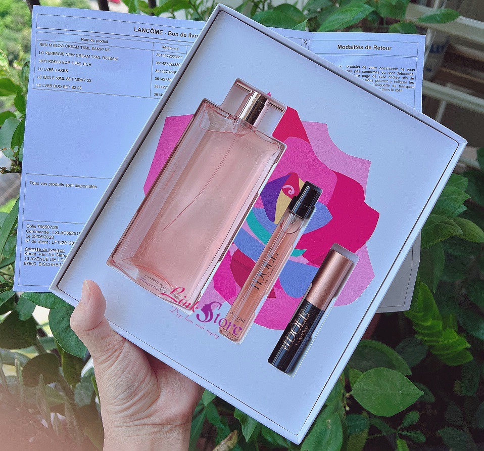 Set nước hoa Lancome Idôle Eau de Parfum 50ml 3 sản phẩm