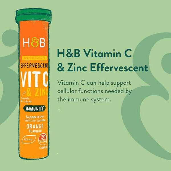 Viên sủi Holland & Barrett Vitamin C & Zinc