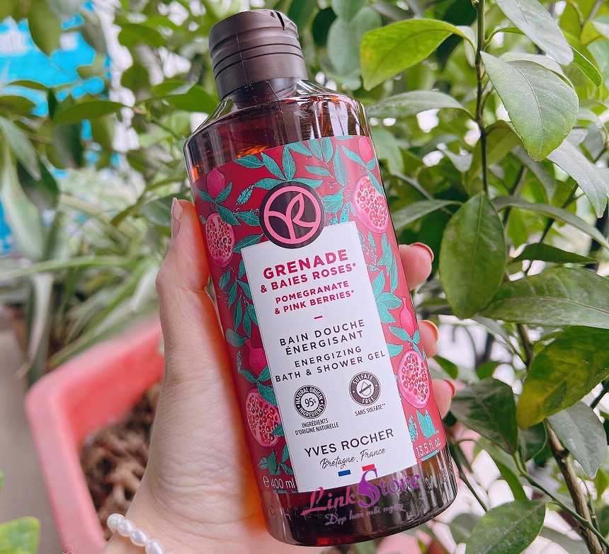 Yves Rocher Pomegranate Pink Berries Energizing Bath And Shower Gel