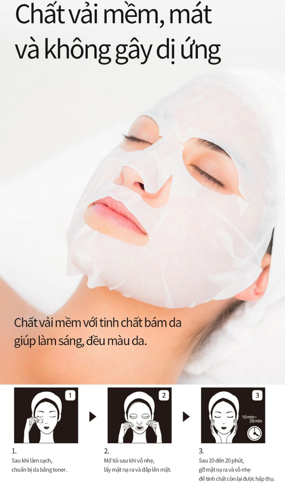 Mặt nạ Vitamin C Pretty Skin The Pure Jeju Tangerine VITA C Mask Sheet