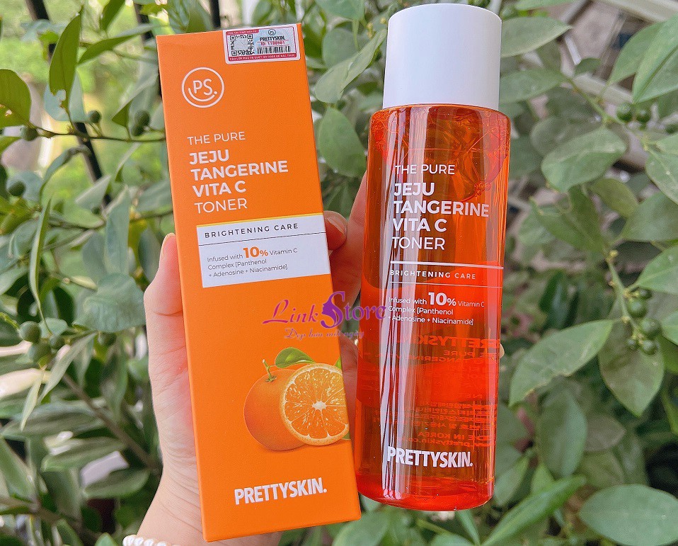 Nuoc hoa hong Vitamin C Pretty Skin The Pure Jeju Tangerine Vita C Toner 8 Nước hoa hồng Pretty Skin The Pure Jeju Tangerine Vita C Toner