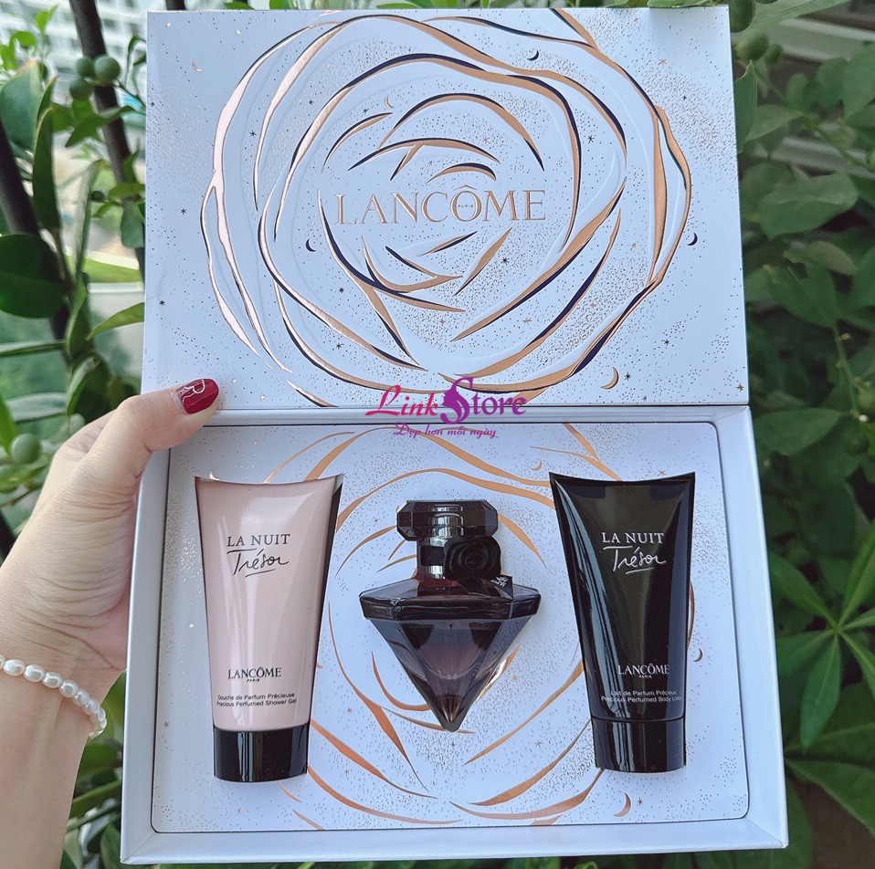 Set nước hoa Lancome La Nuit Tresor Eau De Parfum 30ml 3 sản phẩm