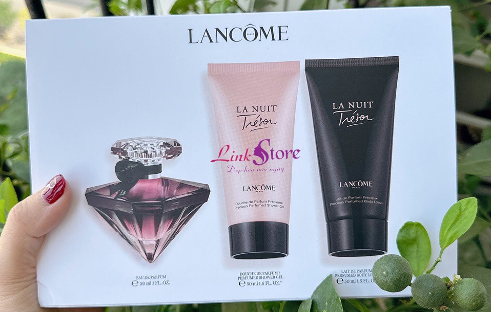 Set nước hoa Lancome La Nuit Tresor Eau De Parfum 30ml 3 sản phẩm