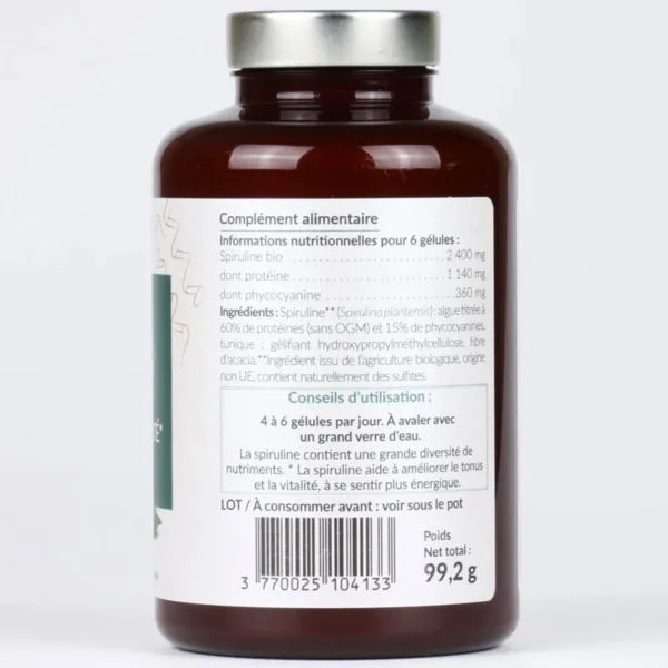 Viên uống tảo xoắn Santerra Spiruline Bio Energie Tonus & Vitalite