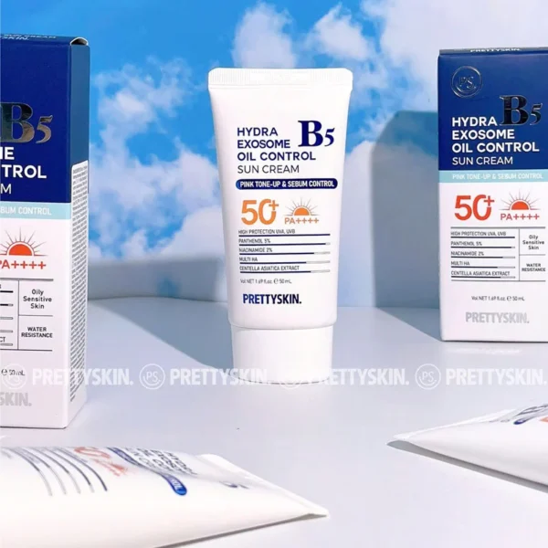 Kem chống nắng Pretty Skin Hydra B5 Exosome Oil Control Sun Cream