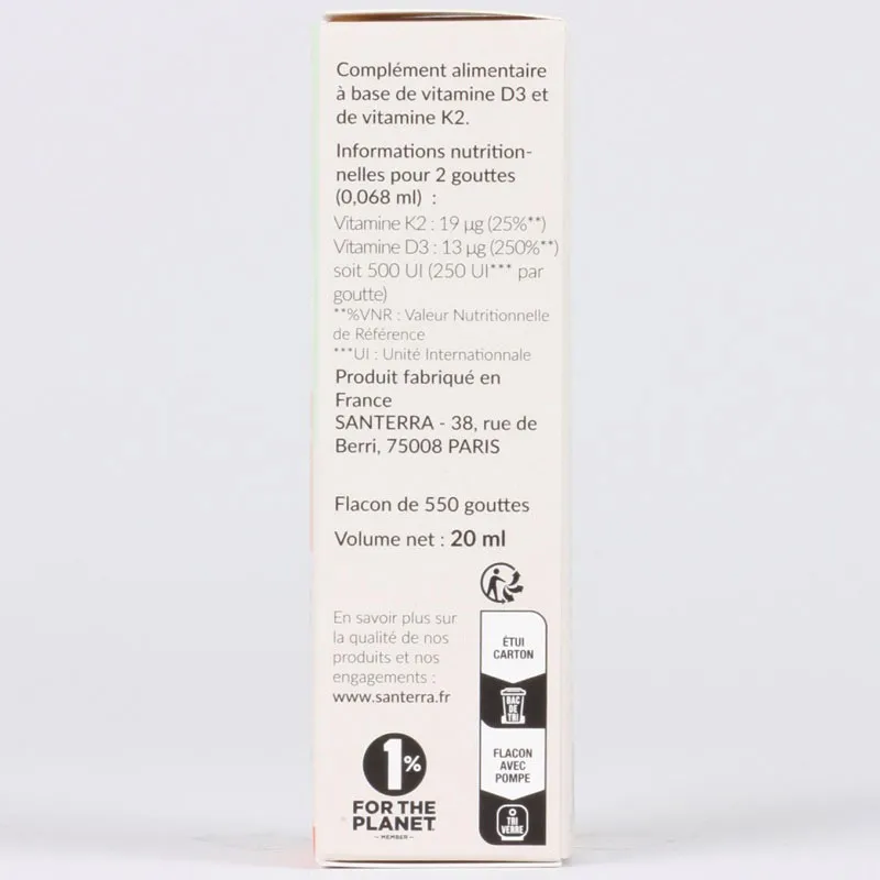 Santerra Vitamin D3-K2 Kids Santerra Vitamin D3-K2 Kids