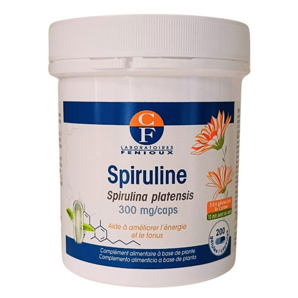 Viên uống tảo xoắn hữu cơ Fenioux Spiruline 300mg Viên uống tảo xoắn hữu cơ Fenioux Spiruline 300mg