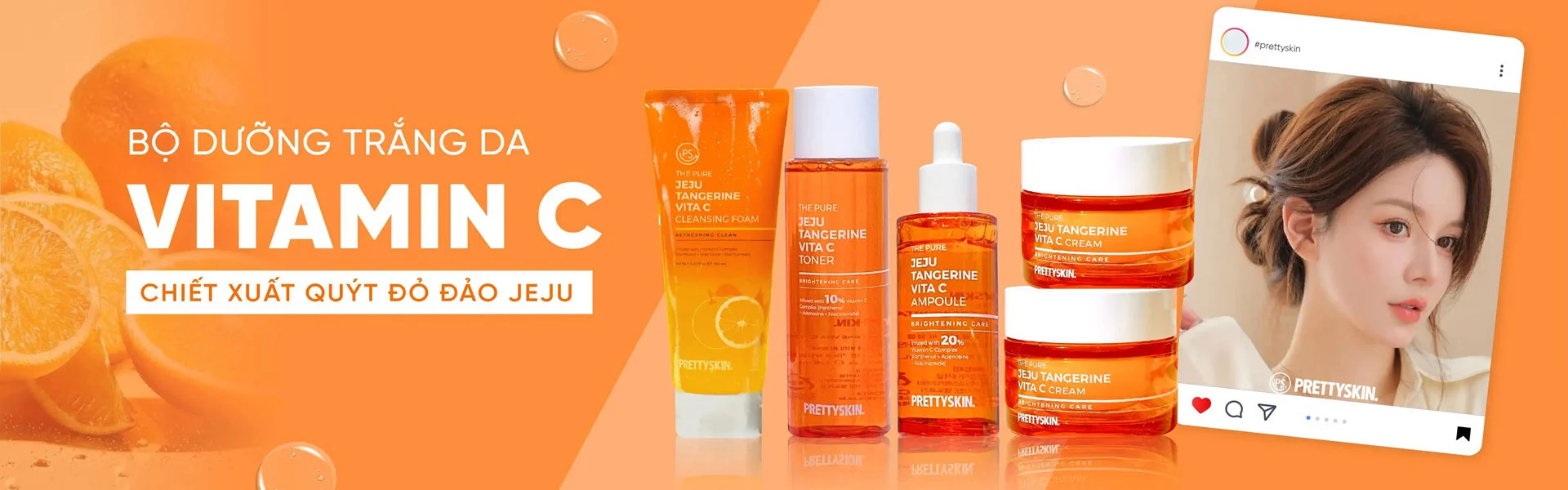 Bộ dưỡng Vita C Pretty Skin