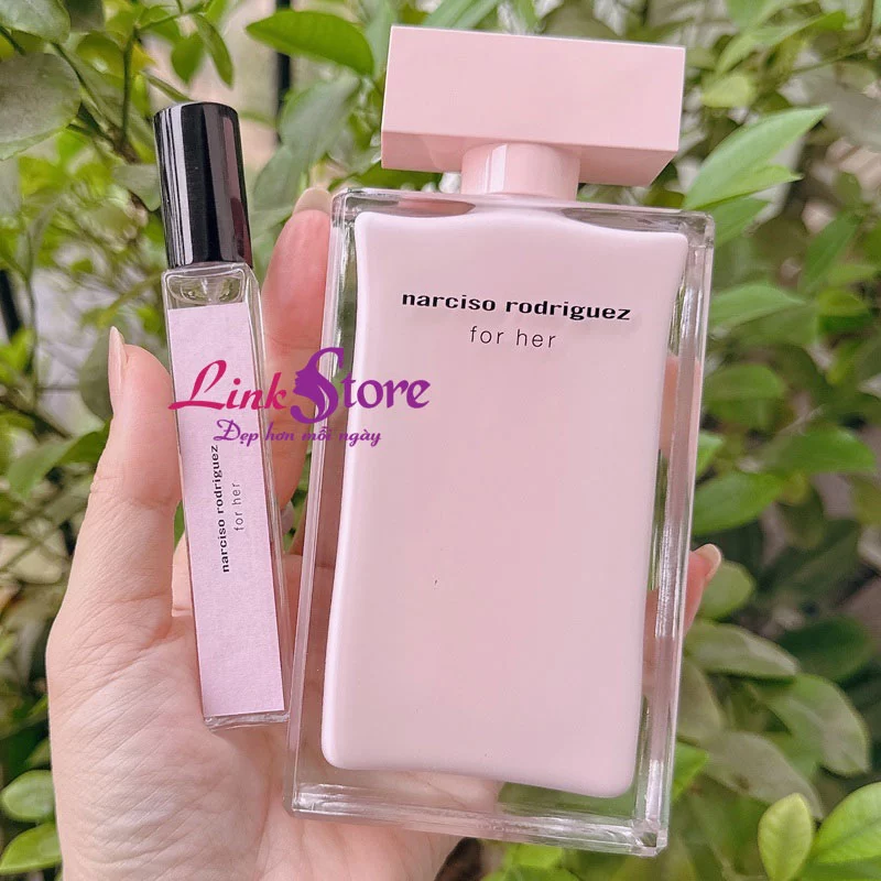 Nước hoa Narciso Rodriguez For Her Eau De Parfum 100ml và Chiết 10ml Nước hoa Narciso Rodriguez For Her Eau De Parfum 100ml và Chiết 10ml