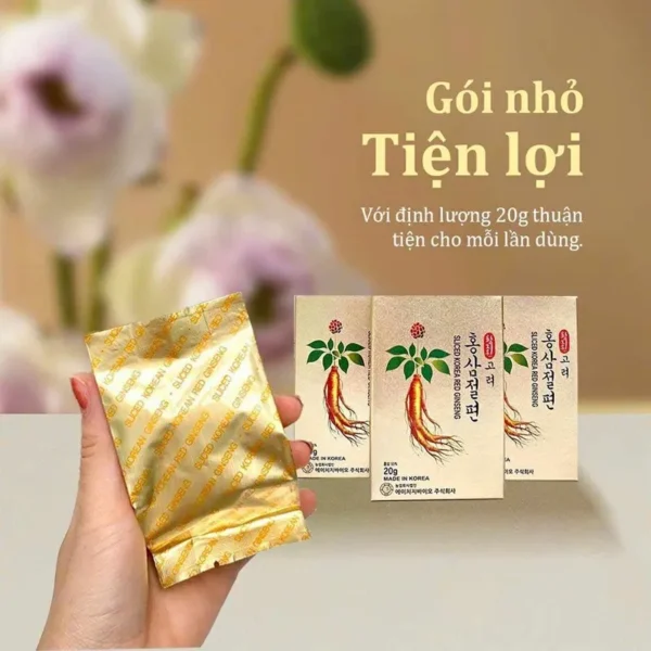 Sâm thái lát tẩm mật ong Sliced Korea Red Ginseng Hàn Quốc