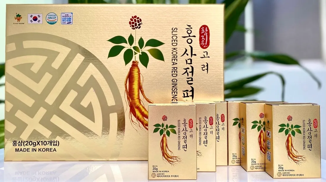 Sâm thái lát tẩm mật ong Sliced Korea Red Ginseng Hàn Quốc