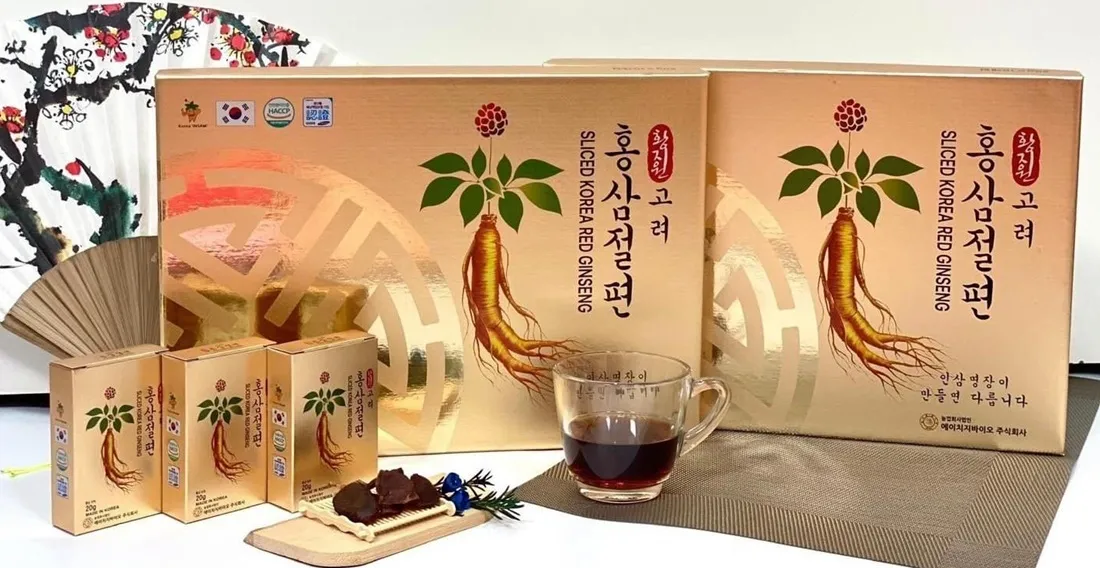 Sâm thái lát tẩm mật ong Sliced Korea Red Ginseng Hàn Quốc
